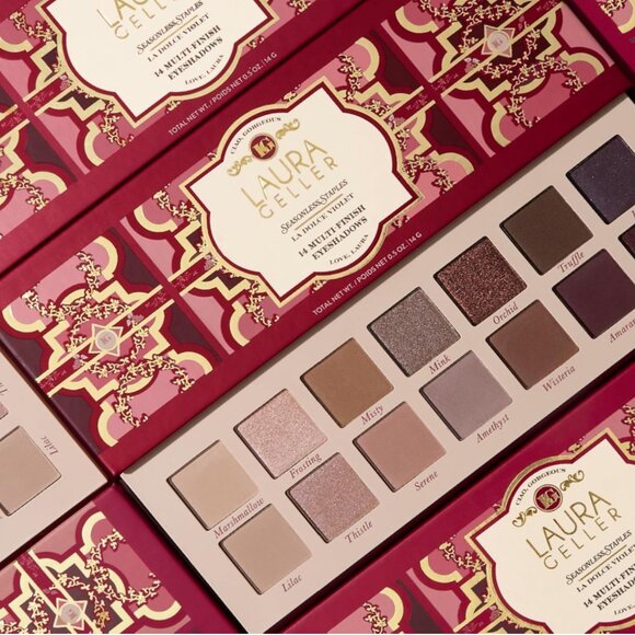 Laura Geller Seasonless Staples La Dolce Violet 14 Multi Finish Eyeshadows* NIB - Picture 4 of 12